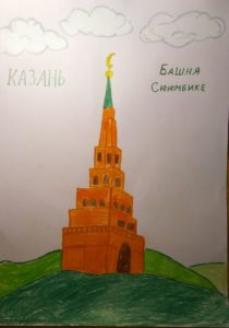 Карта-раскраска Казань