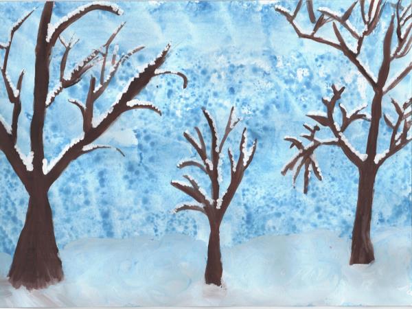 Деревья в снегу вторая младшая группа. Деревья в снегу рисование. Рисование зимних деревьев. Рисование деревья зимой. Рисование красивое развесистое дерево зимой.