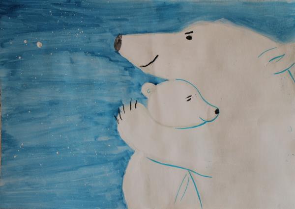 Умка про маму. Умка с мамой. Белый медведь Умка с мамой. Медведица с медвежонком поделка. Рисунки на тему Медвежонок Умка с мамой.